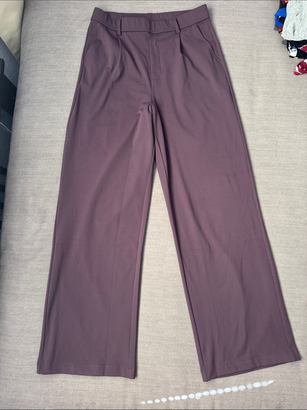HALARA Wide Leg Dress Pants in Plum Purple